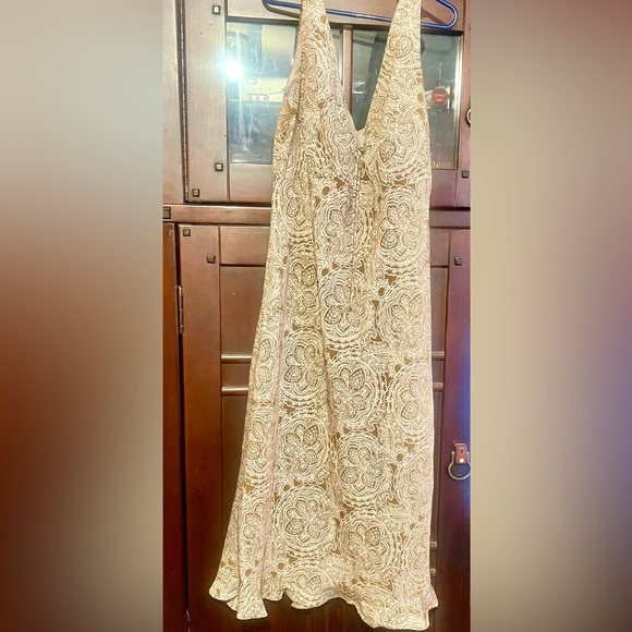 Kathie Lee Women's Floral Tank Sleeveless Slip Dress with Cinch top - Picture 1 of 1